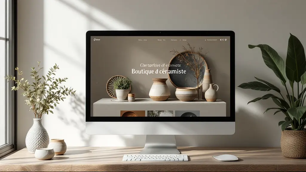Boutique en ligne d'une céramiste et de ses pièces