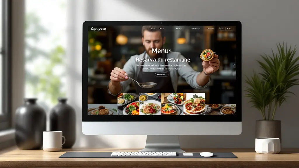 Site vitrine d'un restaurant proposant menu et réservation en ligne